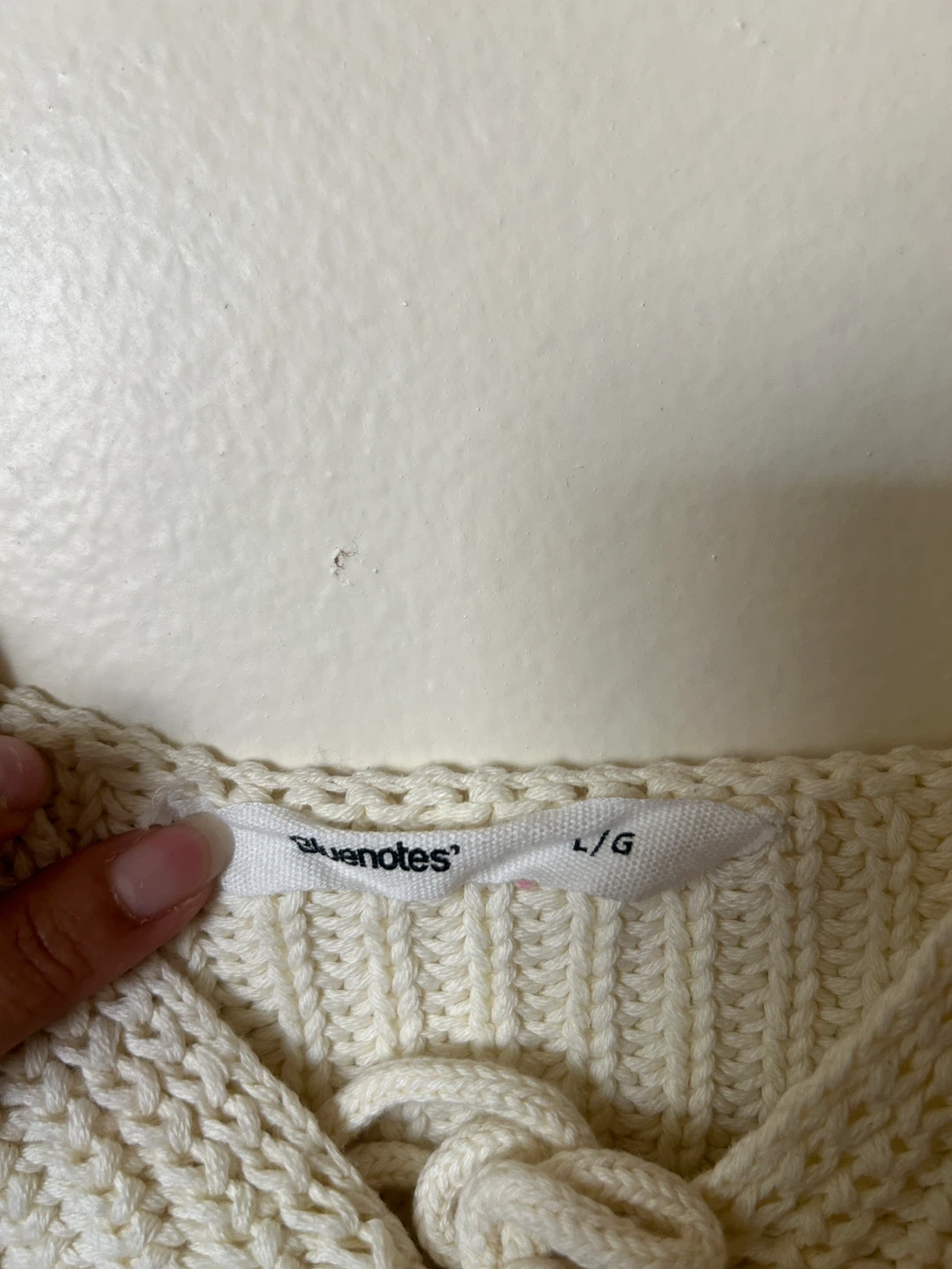 Bluenotes Cream Knit Cami Top - photo 2