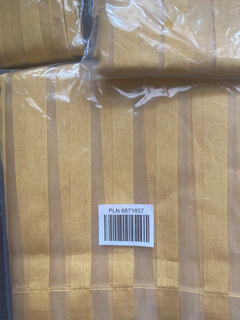 Gold Striped Curtains (Set of 3) - photo 2
