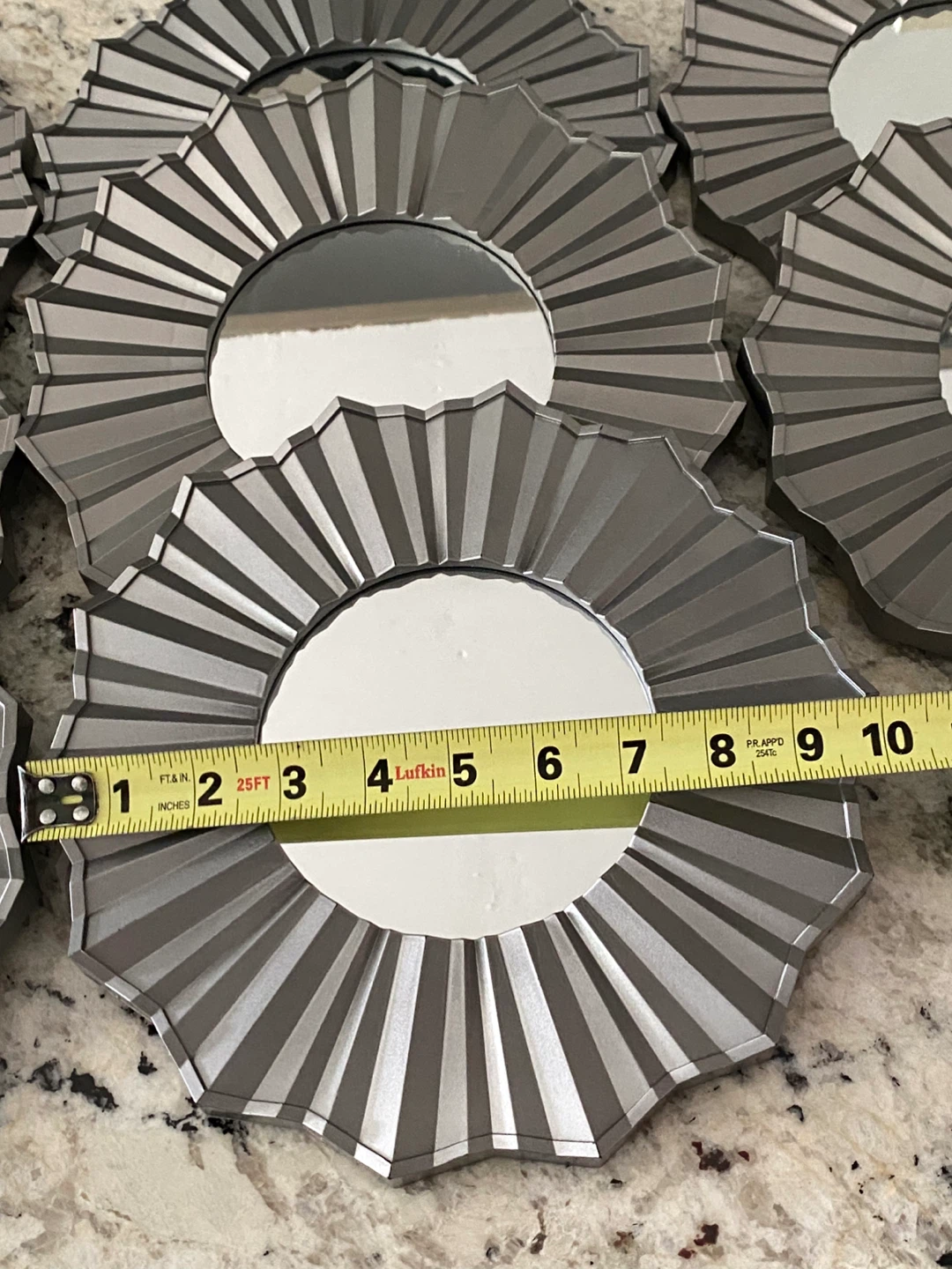 Set of 9 Round Mid-Century Style Modern Home Décor Mirrors - photo 4