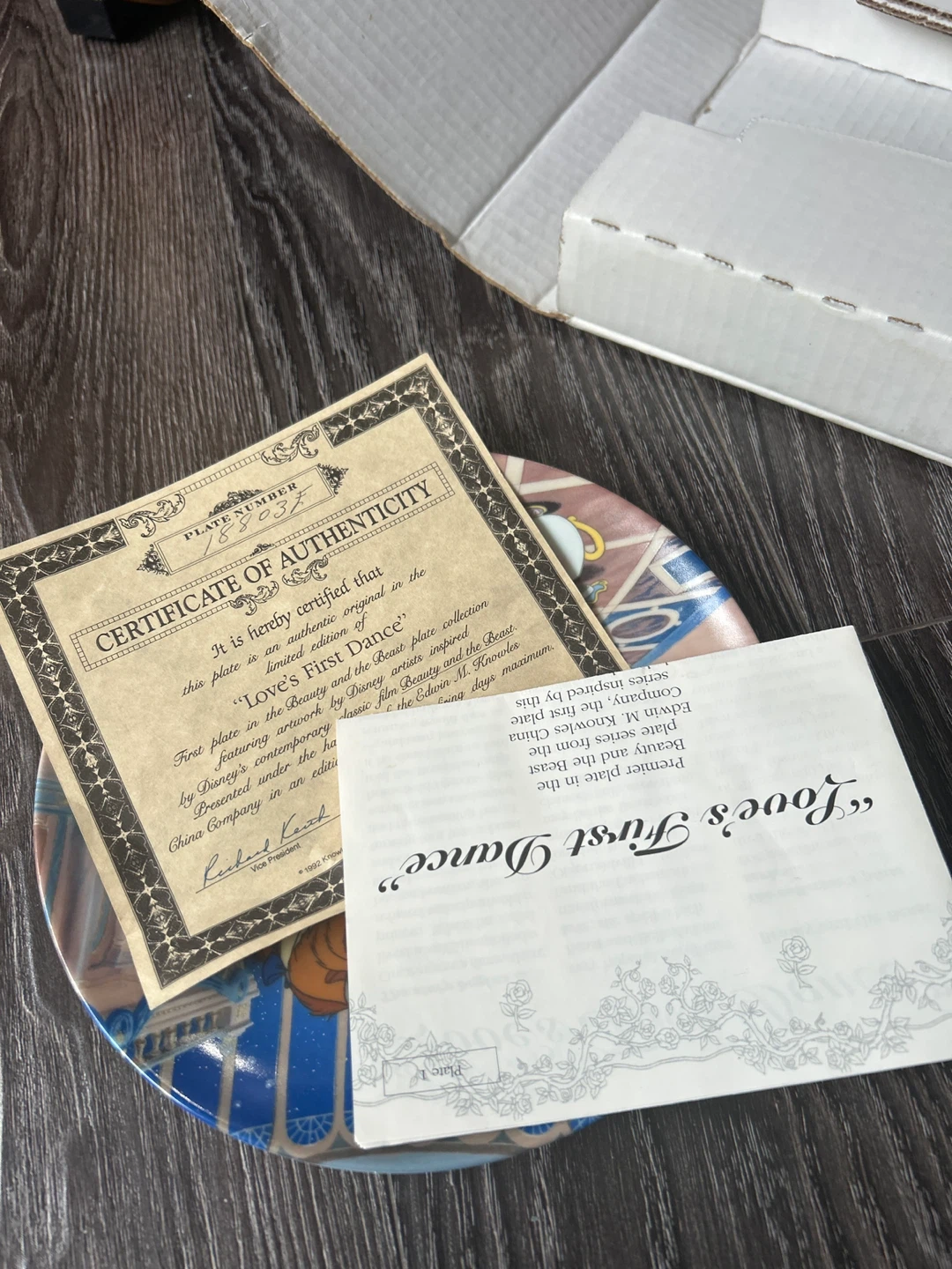 Beauty and the Beast "Love's First Dance" Collectible Plate - photo 4
