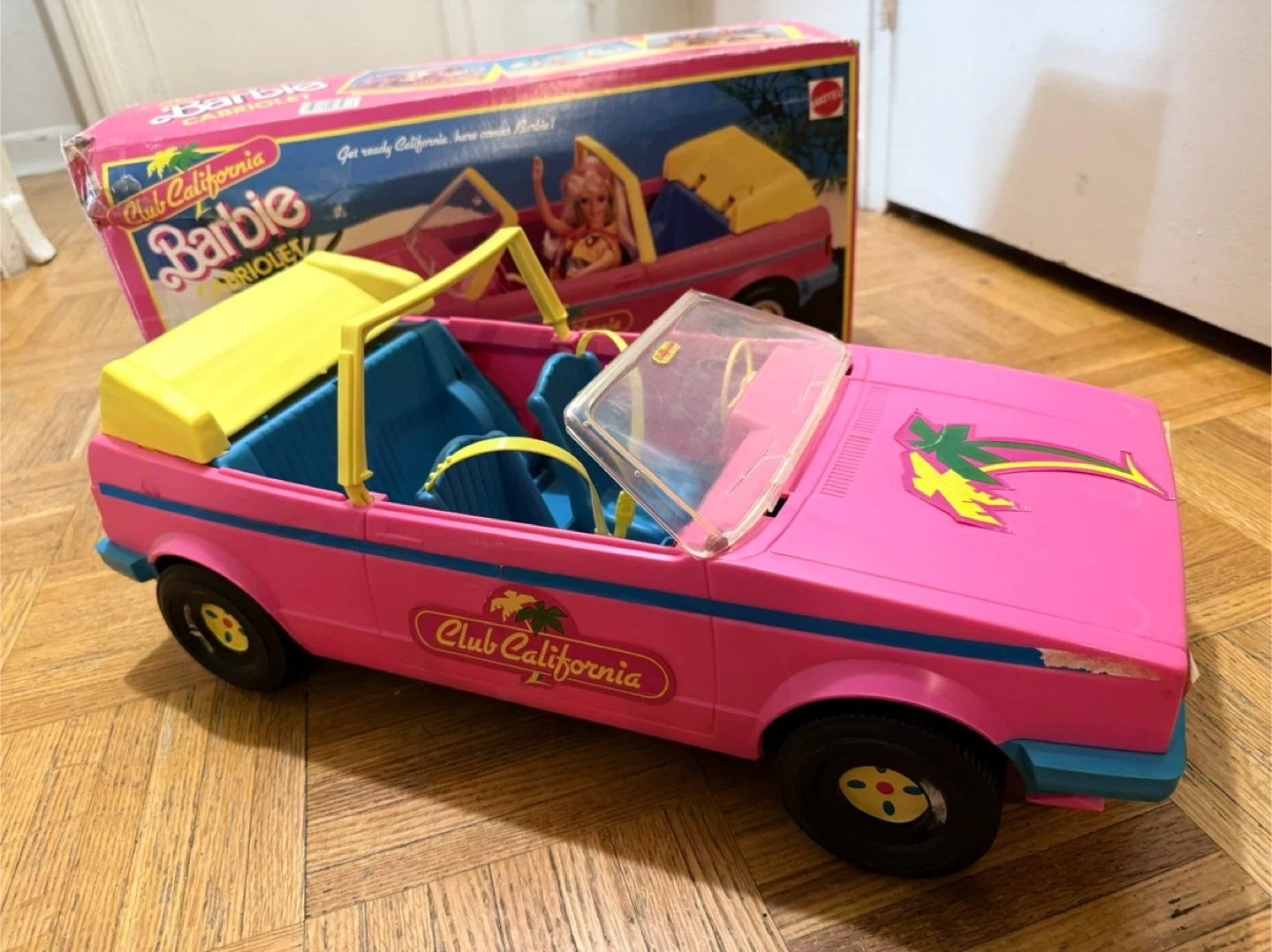 Vintage Mattel Barbie Cabriolet Convertible Toy Car