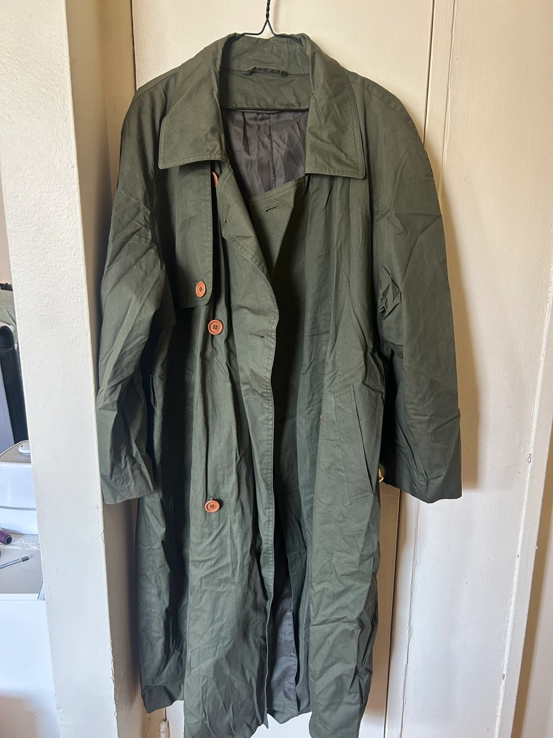 Olive Green Trench Coat