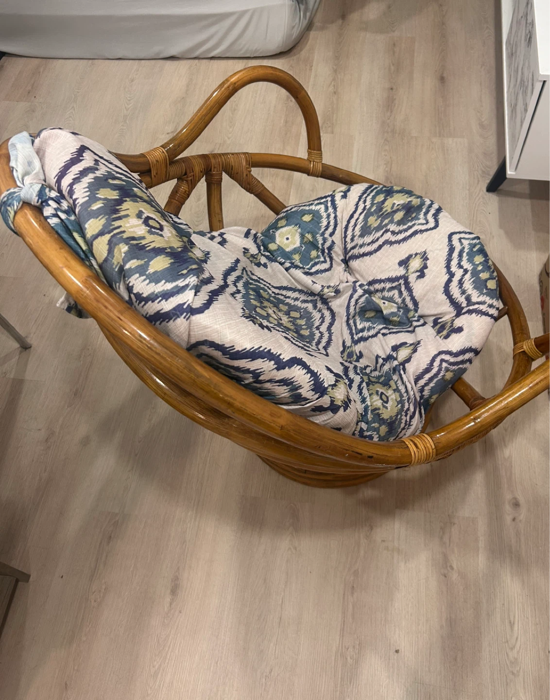Papasan chair with cushion - photo 5