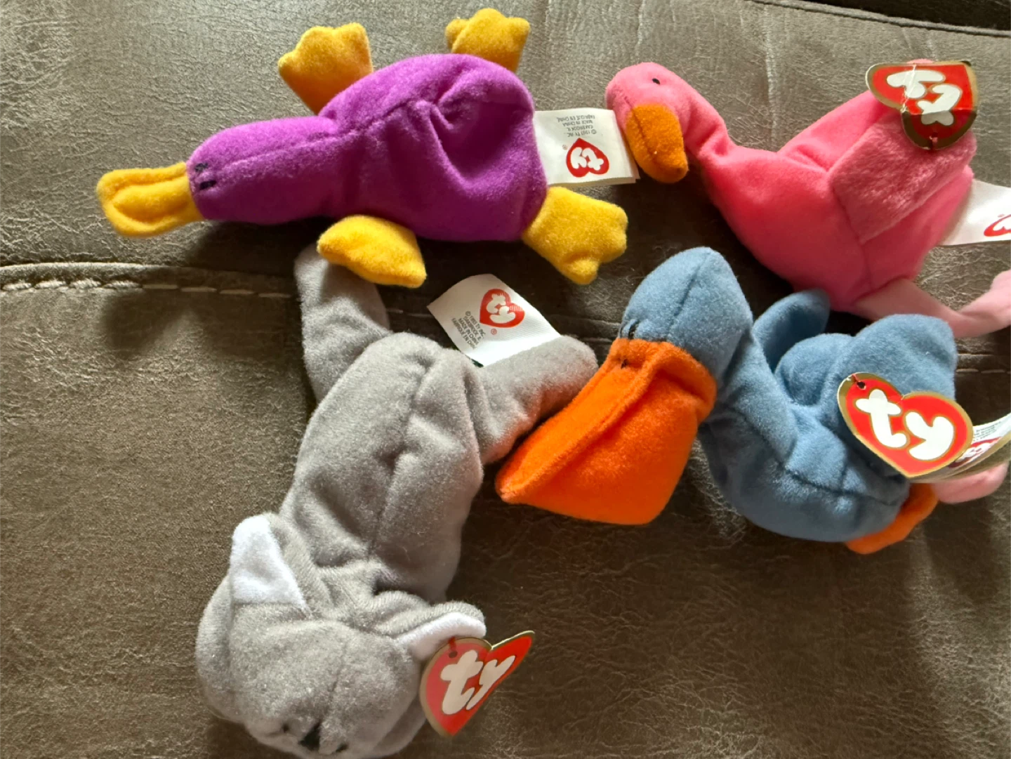4 Ty Beanie Babies Plush Toys
