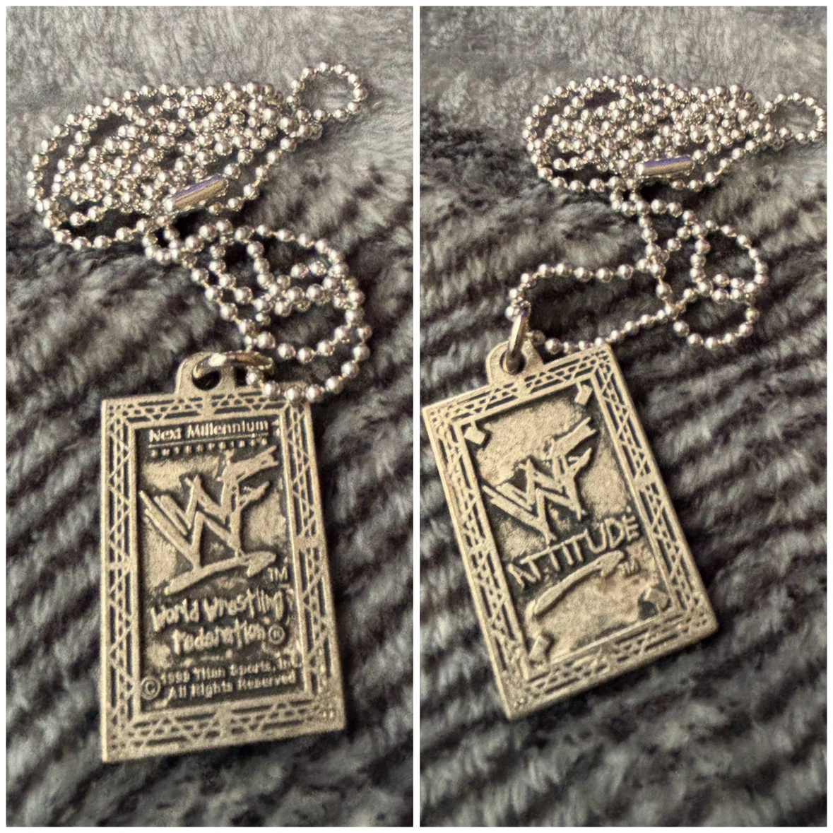 (WWF) World Wrestling Federation - Dog Tag Necklace