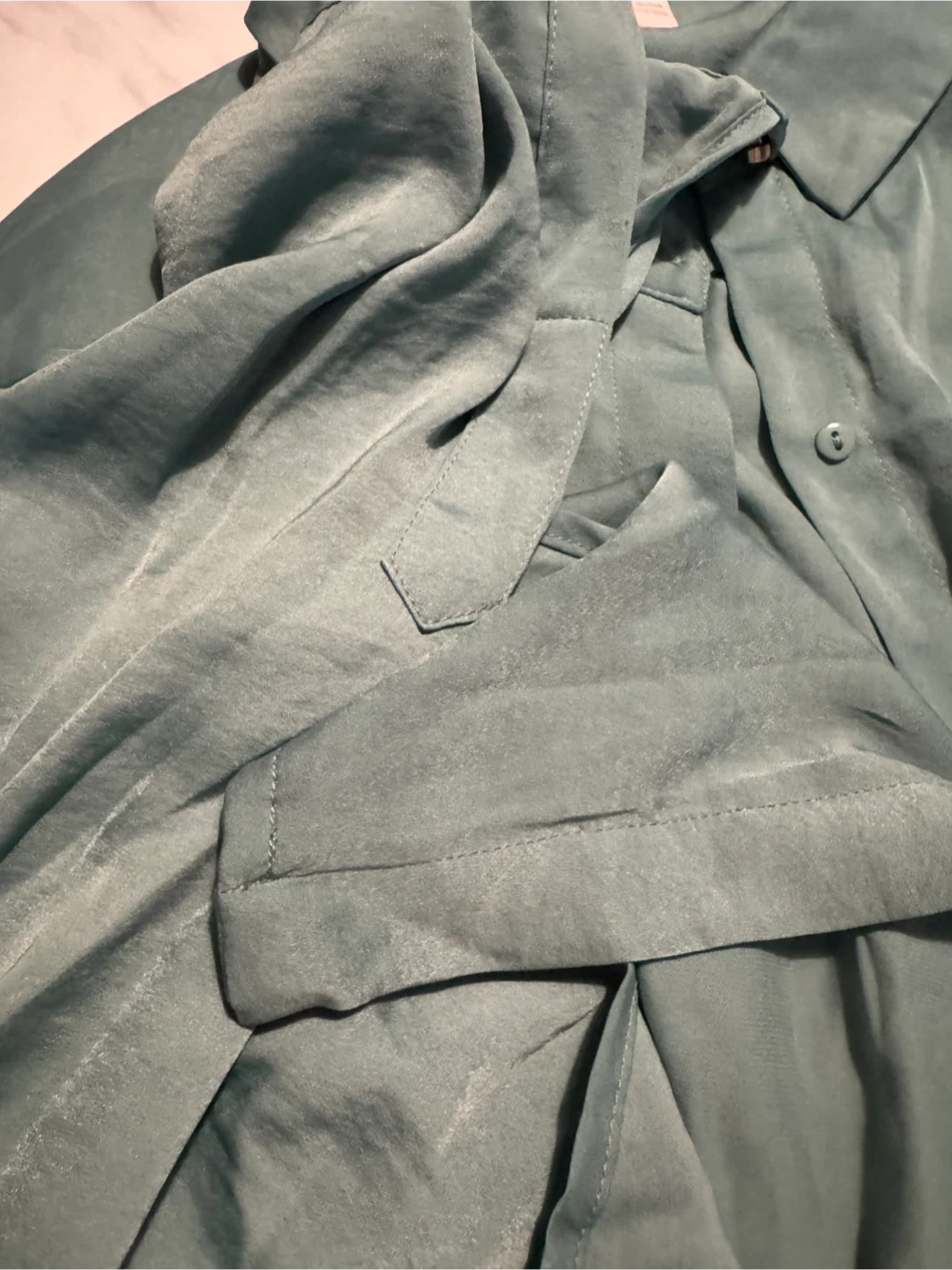 Forever 21 Teal Button-Up Shirt - photo 2