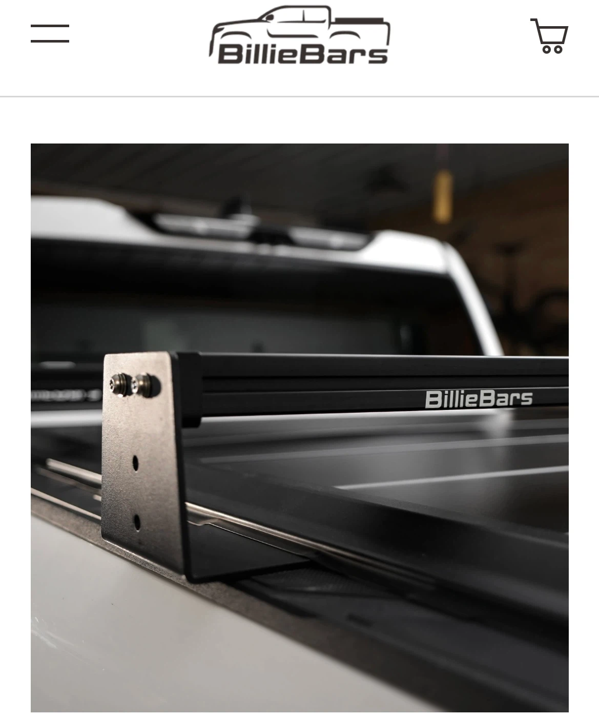 BillieBars 5” Toyota Tacoma Truck Bed Rack and Brackets