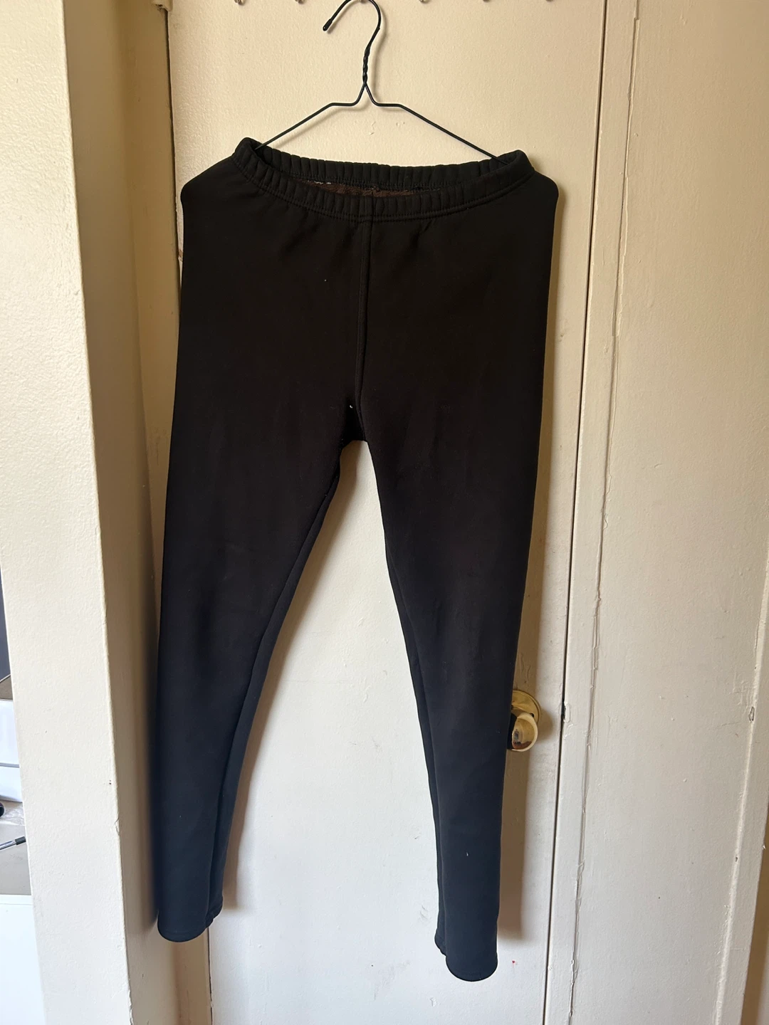 Black Fleece-Lined Leggings