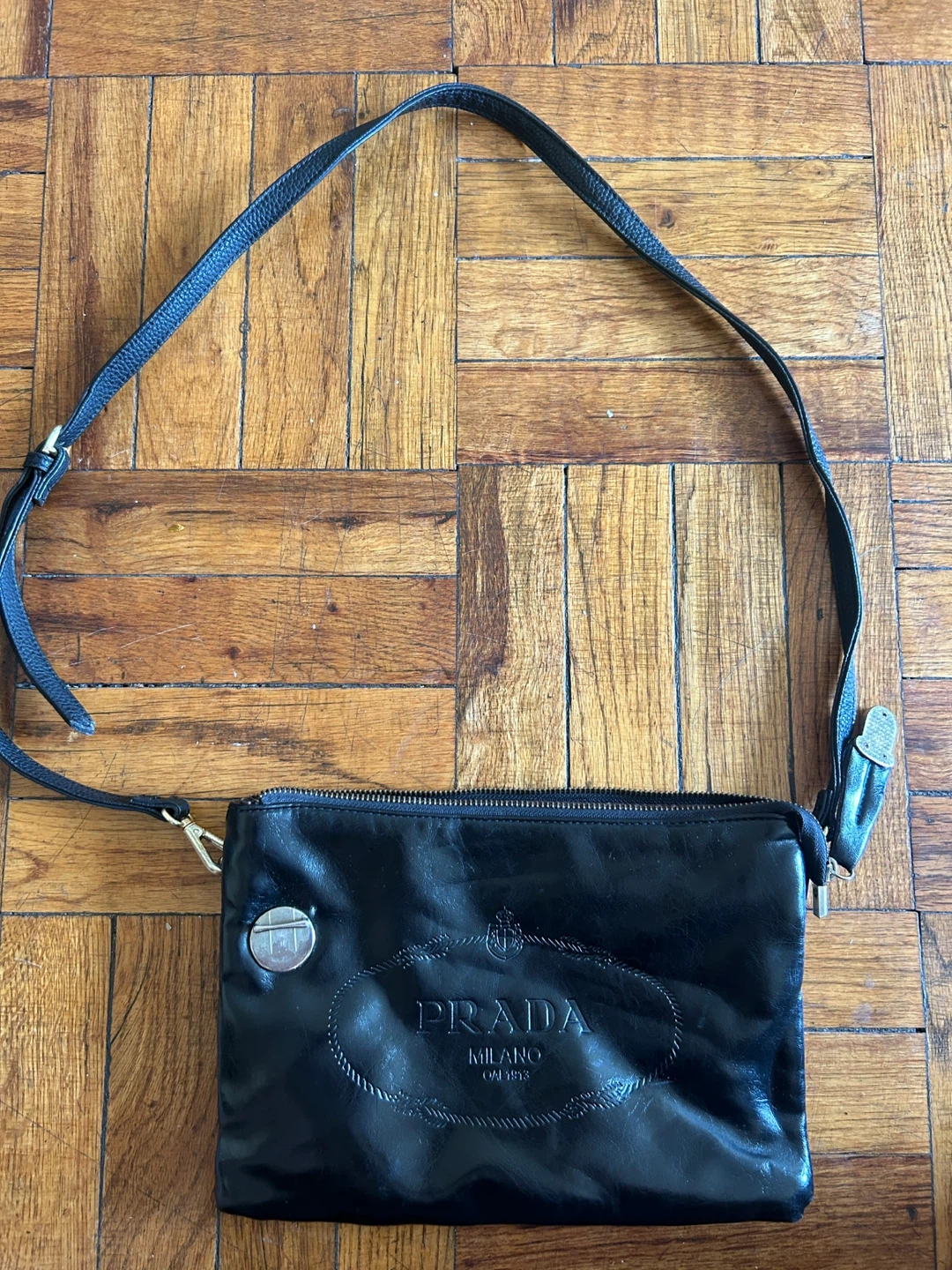Prada Black Leather Crossbody Bag