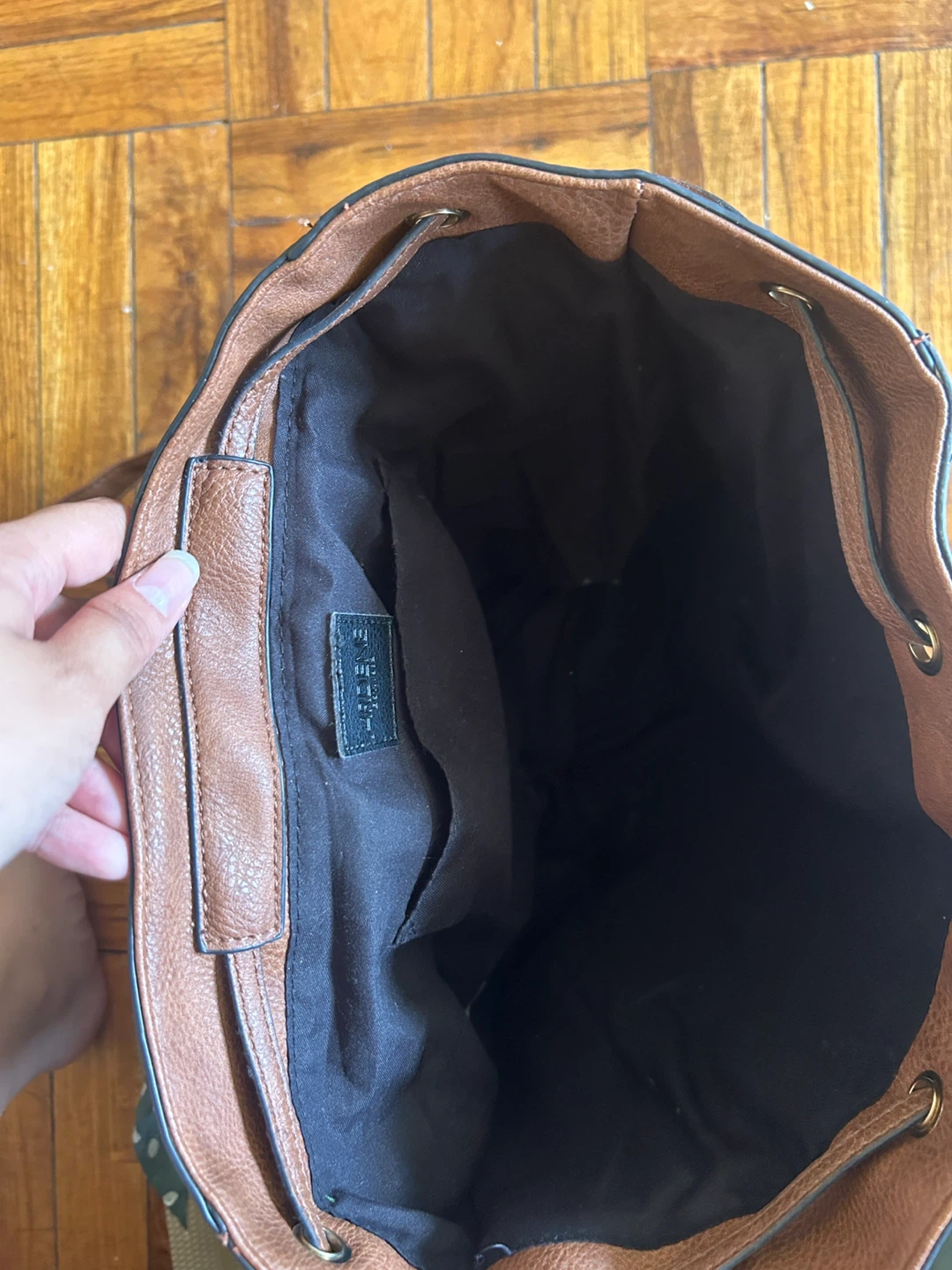 Ardene Brown Faux Leather Backpack - photo 3