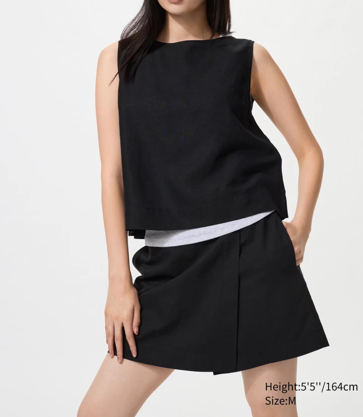 UNIQLO Black Wrap Skort Size S - photo 2