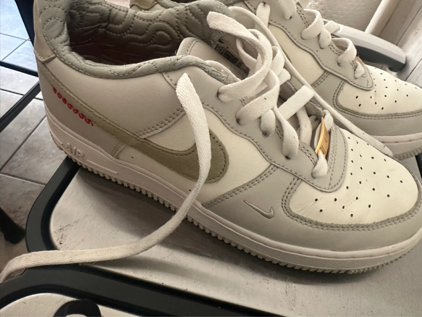 Nike Air Force 1 Low White/Grey Sneakers - photo 3