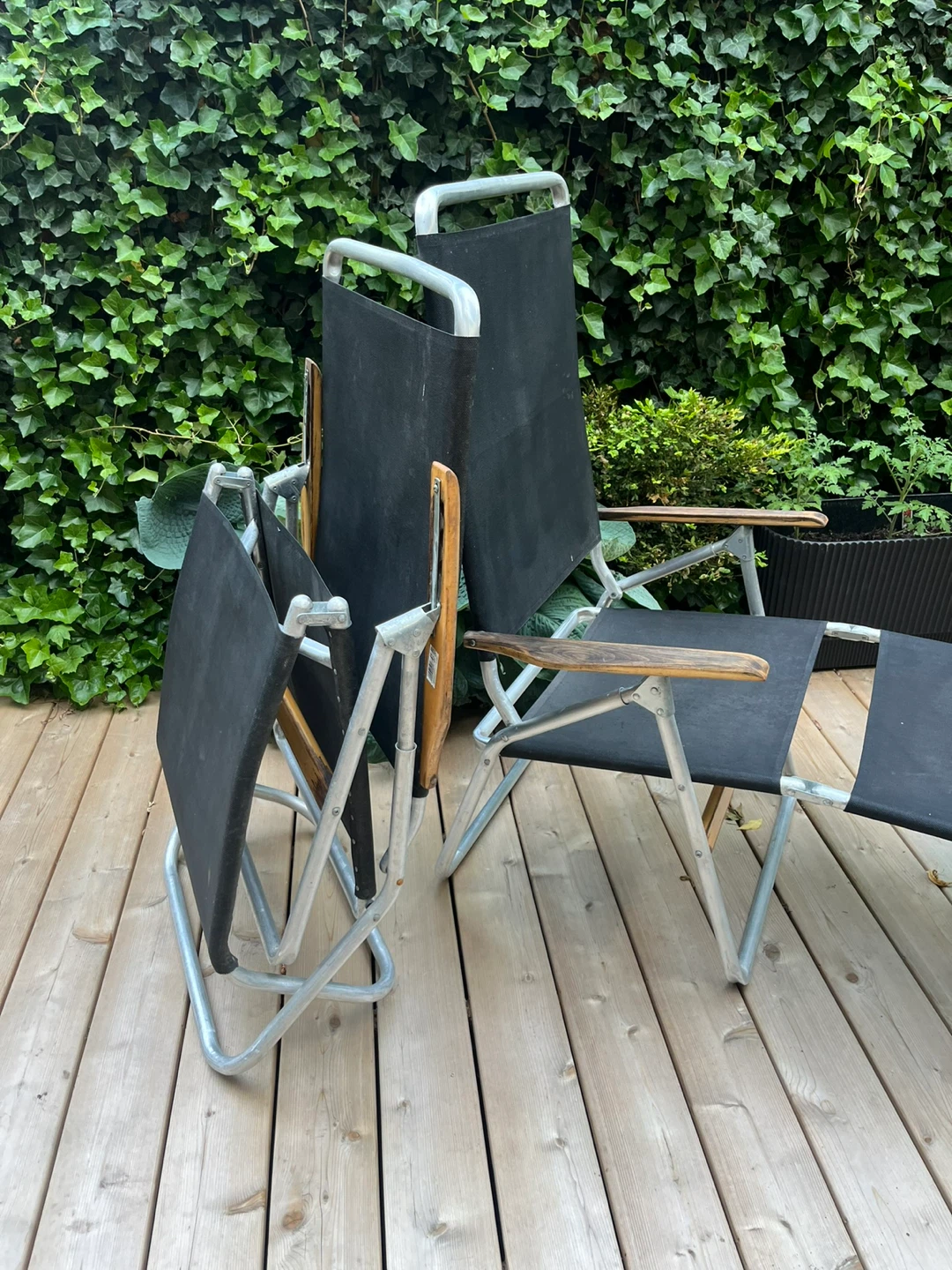 Black Outdoor Folding Chair - photo 2