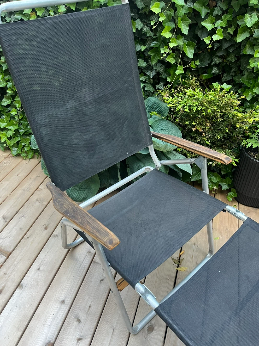 Black Outdoor Folding Chair - photo 4