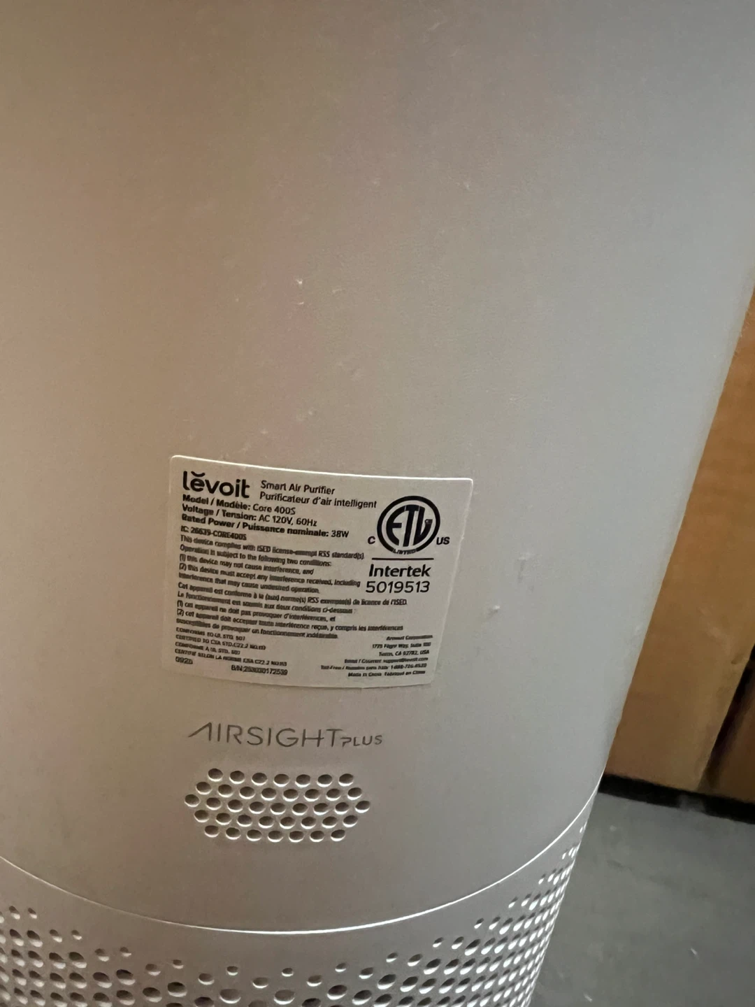 Levoit Smart Air Purifier - photo 3