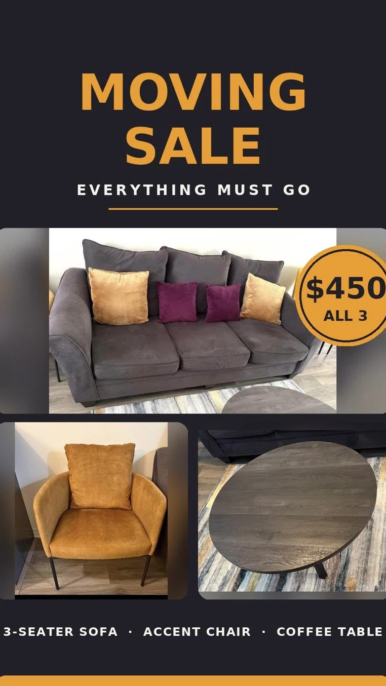 MOVING SALE — everything must go!