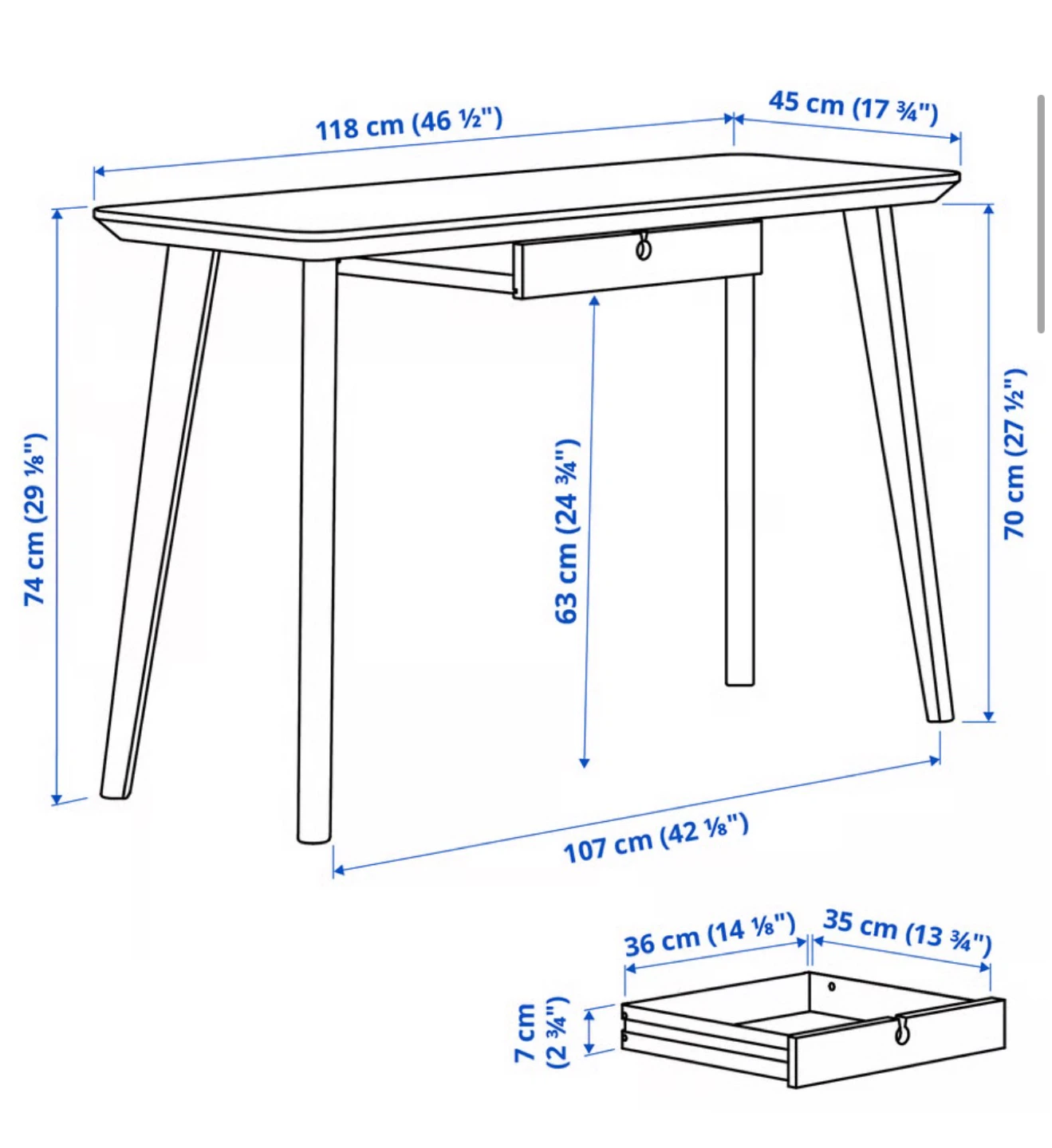 IKEA lisabo desk - photo 3
