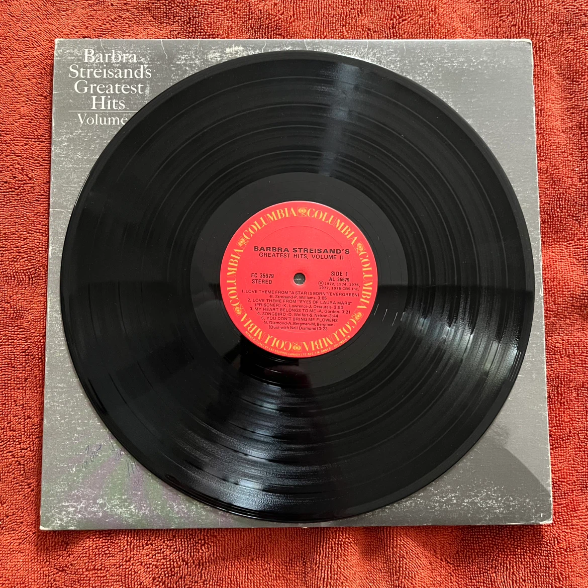 Barbra Streisand's Greatest Hits Volume 2 Vinyl Record - photo 2