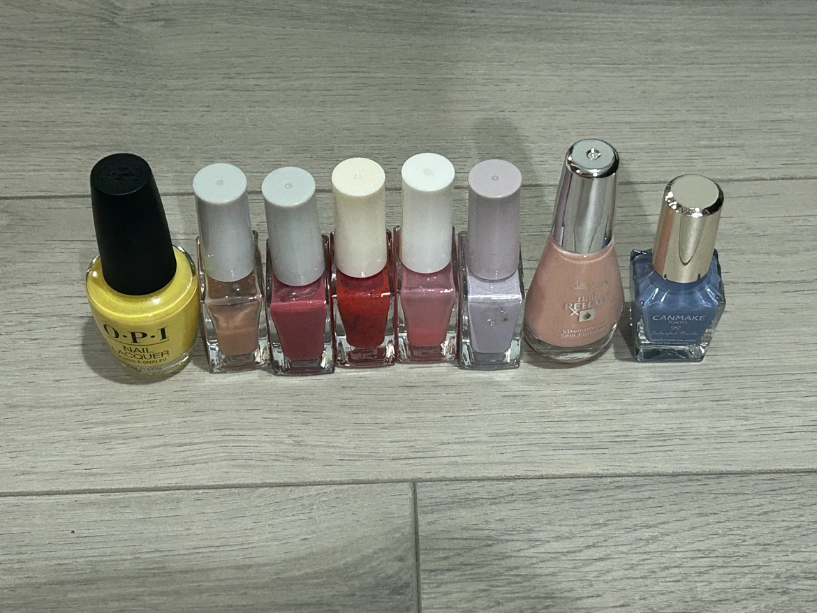Nail polish bundle (OPI, Wakemake, Canmake, Sally Hansen)