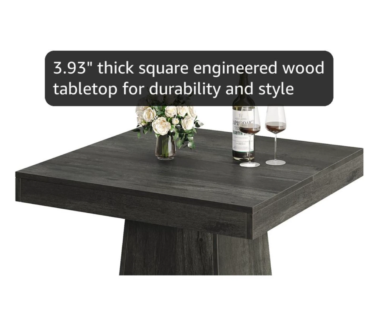 Brand new Tribesigns Square Pedestal Dining Table - photo 2