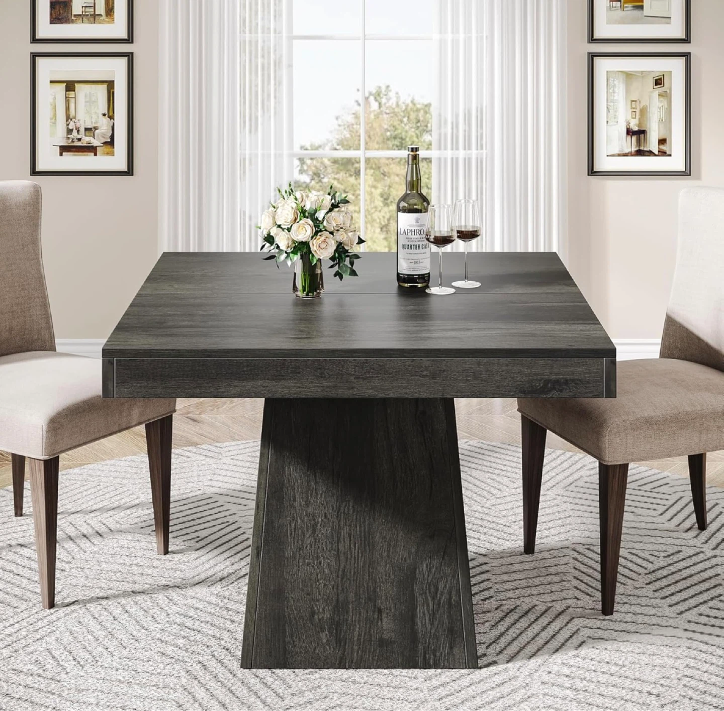 Brand new Tribesigns Square Pedestal Dining Table