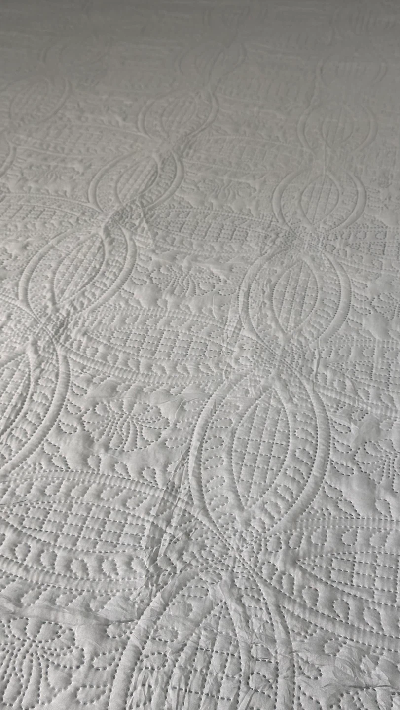 Light Grey Quilt - 68" x 86" Perfect for Twin or Full Bed