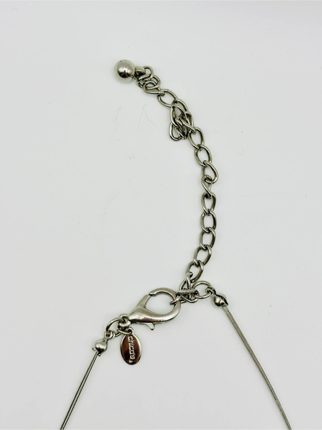Chico's Silver Tone Necklace with Crystal Accents - photo 4