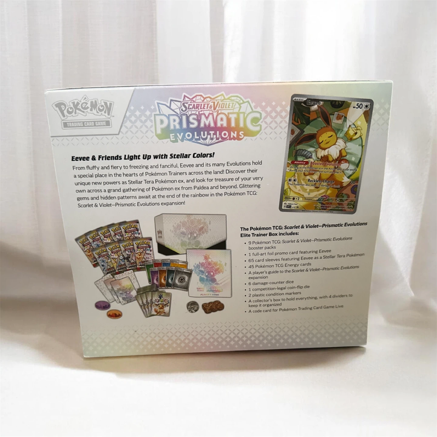 Pokemon Scarlet & Violet Prismatic Evolutions Elite Trainer Box - photo 2