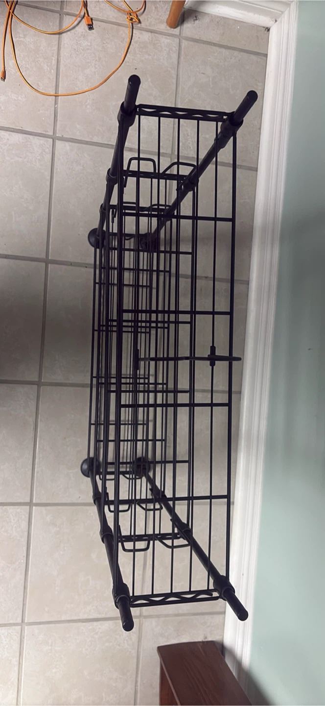 Black 4-Tier Wire Shelving Unit - photo 2