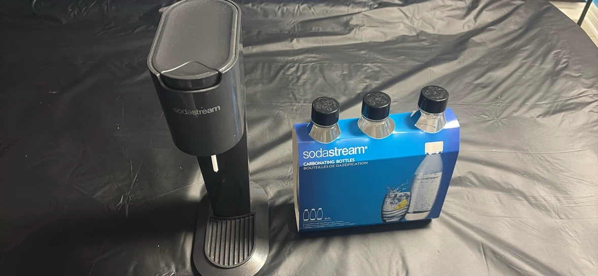 SodaStream Sparkling Water Maker with 3 Carbonating Bottles
