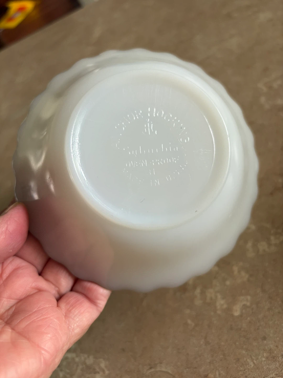 Fire King Milk Glass Bowls with Gold Rim - photo 4