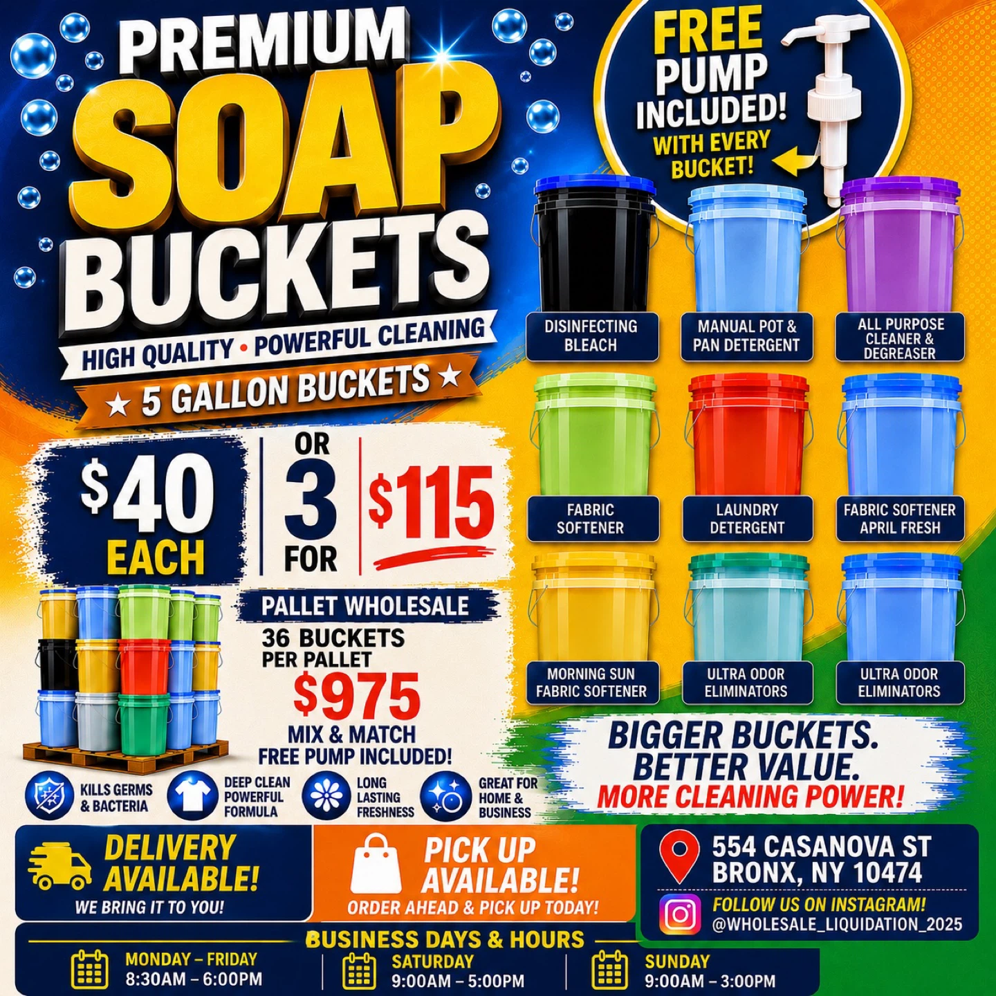 Premium Soap Buckets - 5 Gallon