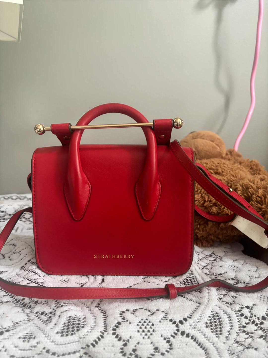 STRATHBERRY Red Mini Bag - photo 3