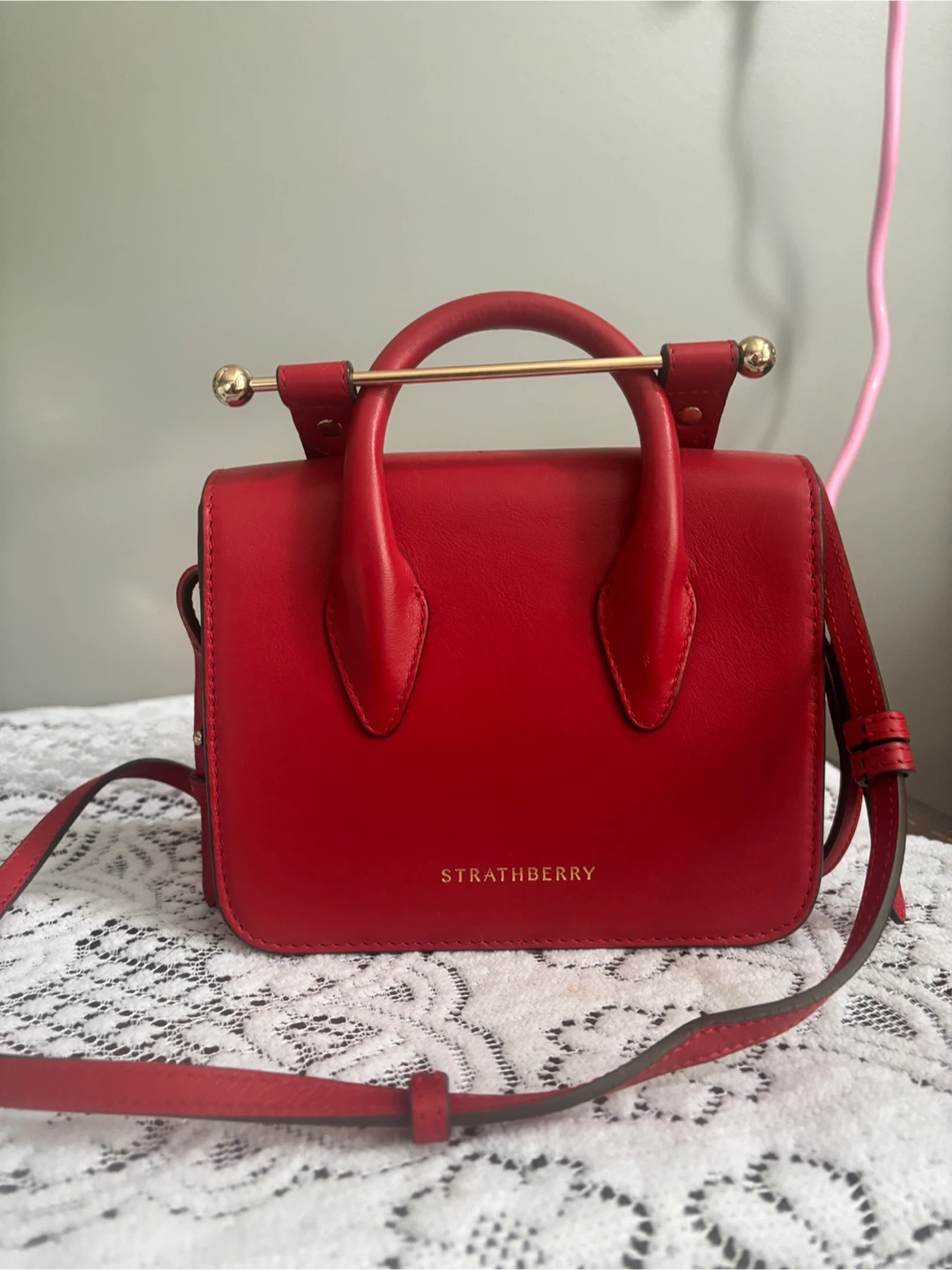 STRATHBERRY Red Mini Bag - photo 4