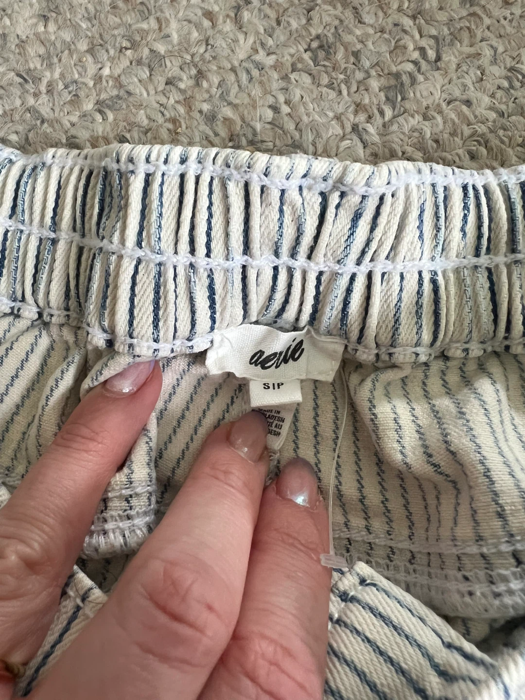 Aerie Striped High-Waisted Shorts Size S - photo 2