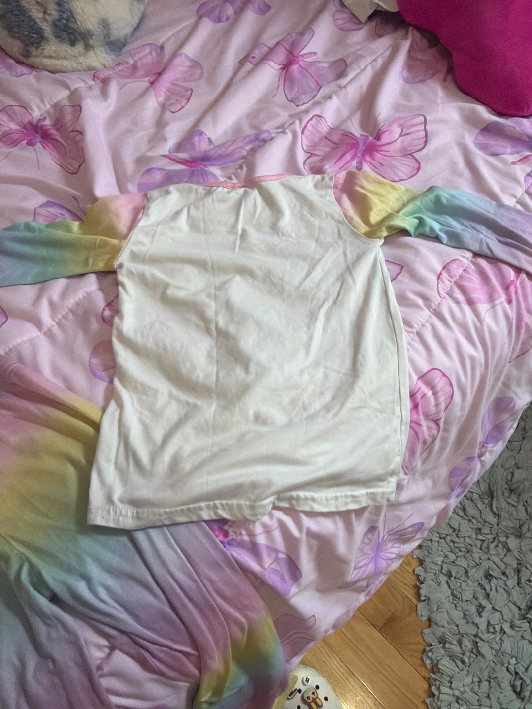Girls Unicorn Pajamas Rainbow Tie-Dye - photo 2