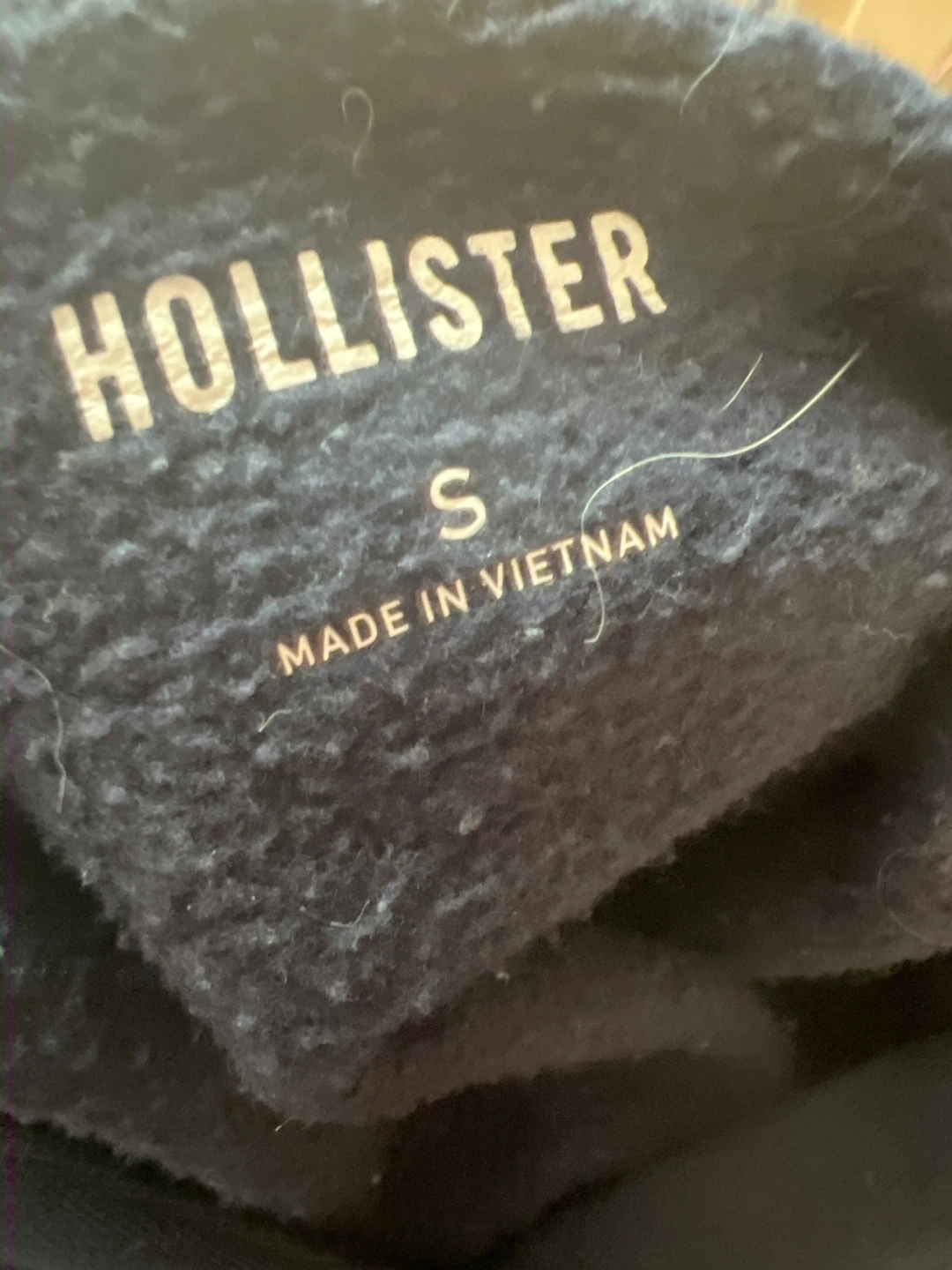 Hollister Navy Blue Hoodie - Size S - photo 5