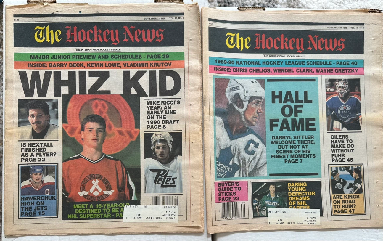 Collection of The Hockey News (Sept.89 to Sept.91)