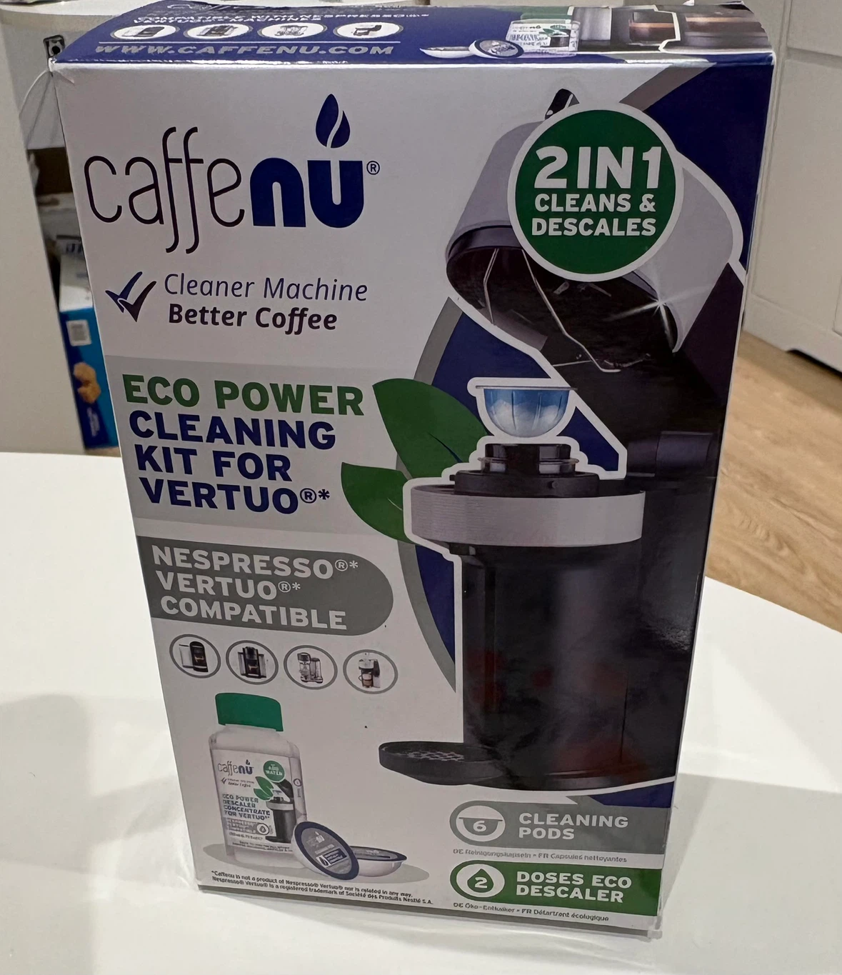 Caffenu Eco Power Cleaning Kit for Nespresso Vertuo