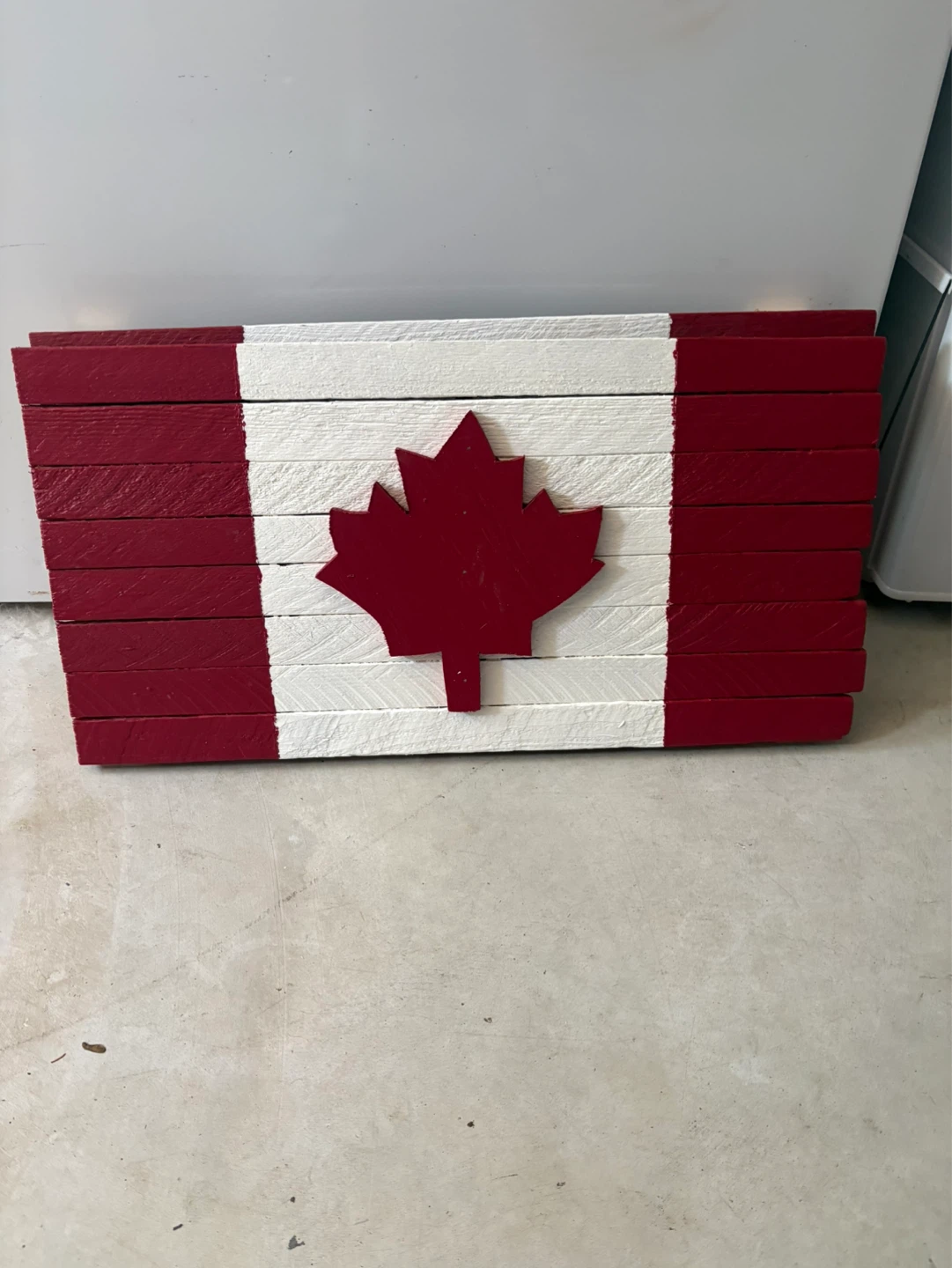 Canadian Flag Wooden Decor