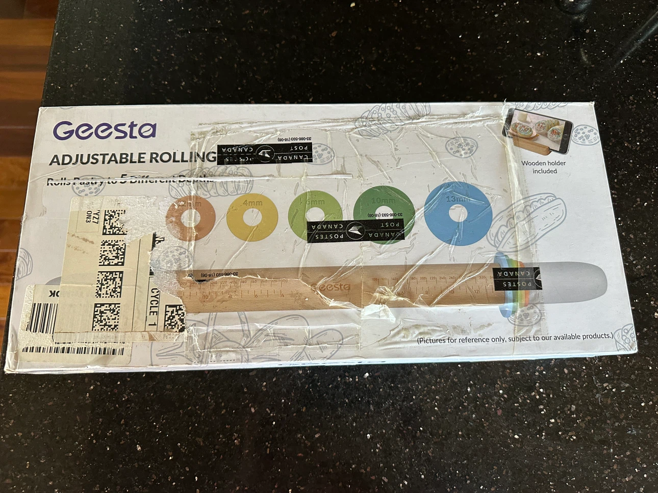 Adjustable wood rolling pin - photo 2