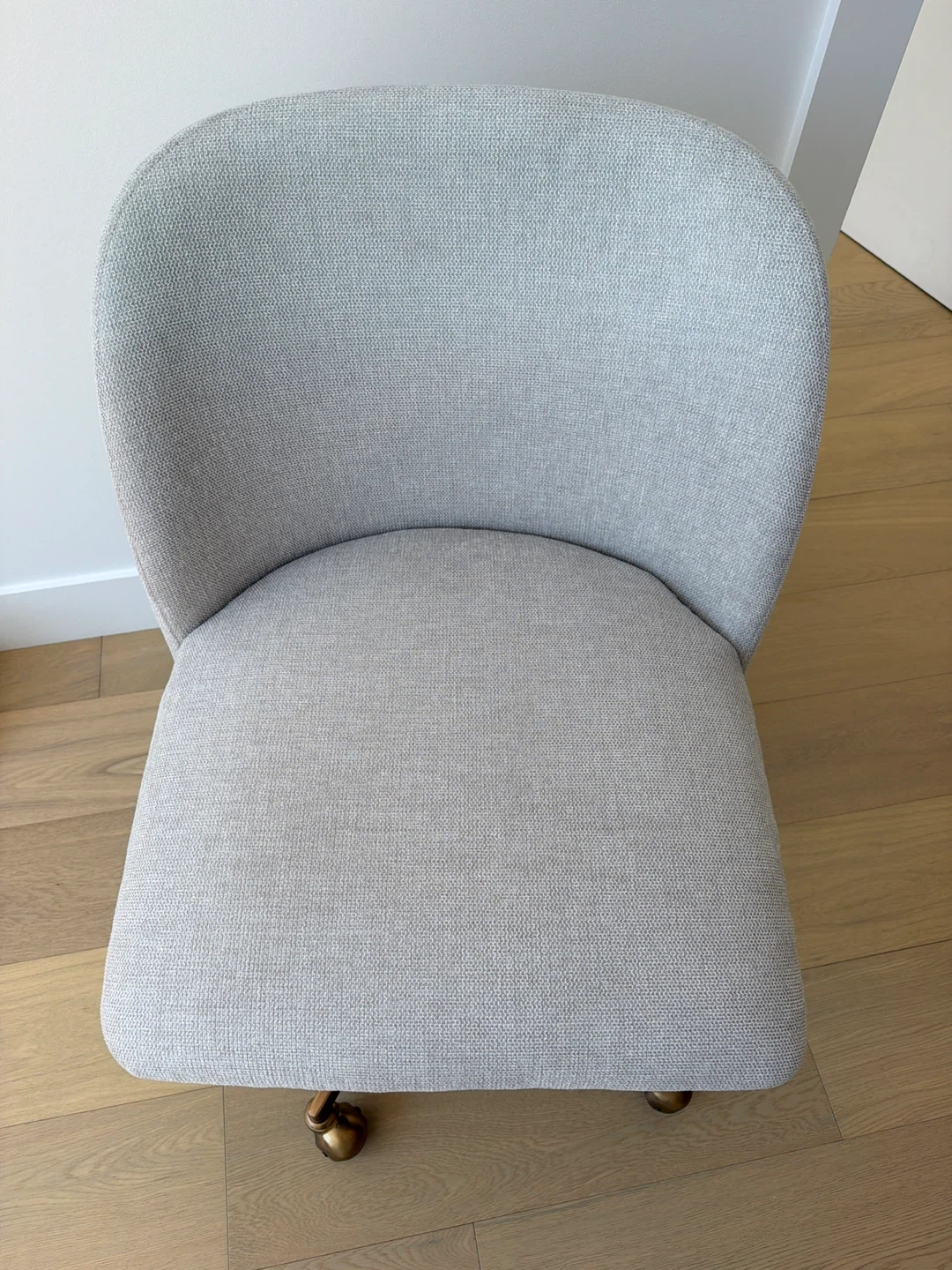 Kenna Office Chair- Belfast Oatmeal with Bronze Base - photo 4