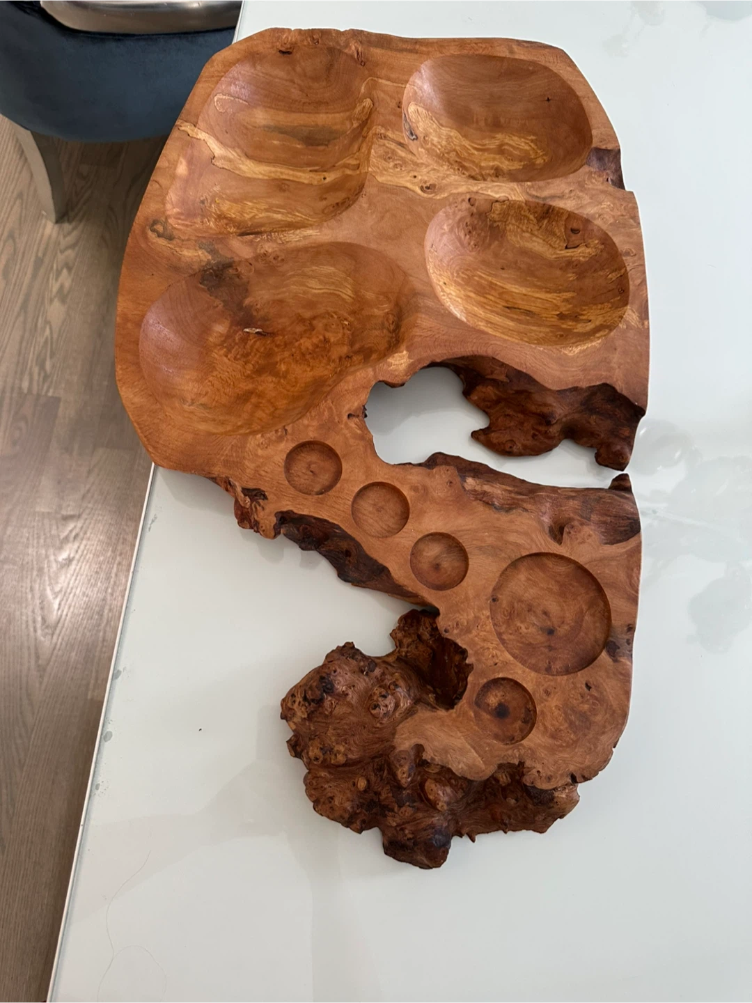 Unique Live Edge Wooden Serving Platter