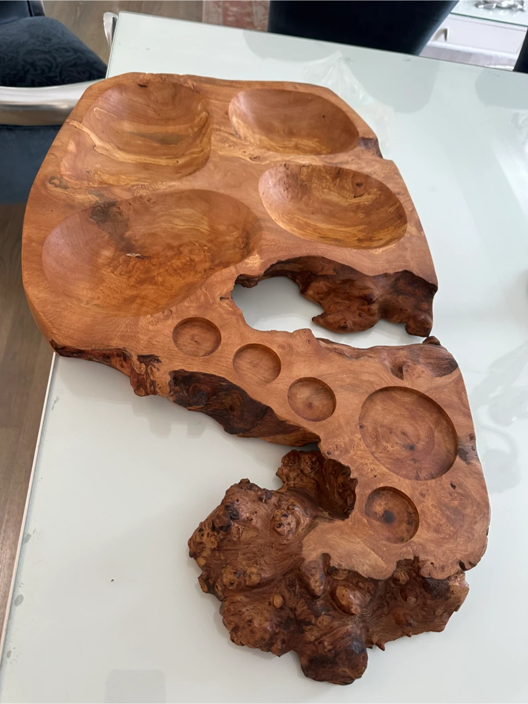 Unique Live Edge Wooden Serving Platter - photo 2