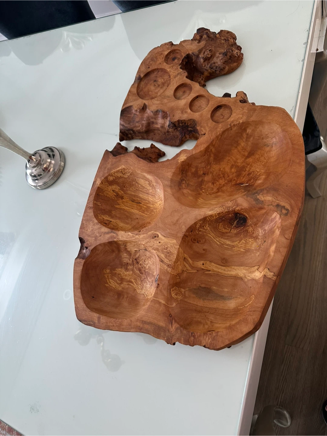 Unique Live Edge Wooden Serving Platter - photo 3