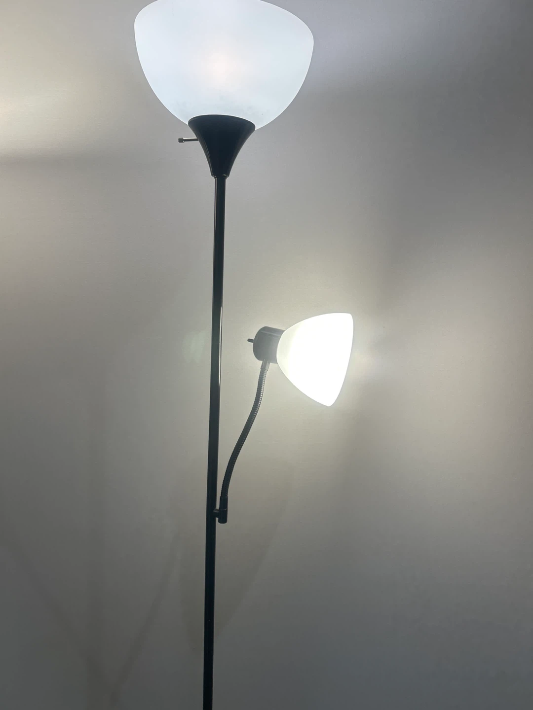 Black Dual Head Floor Lamp - photo 3