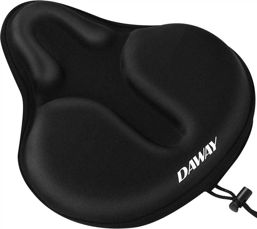 DAWAY High-Resiliency Memory Foam Bicycle Seat Cushion