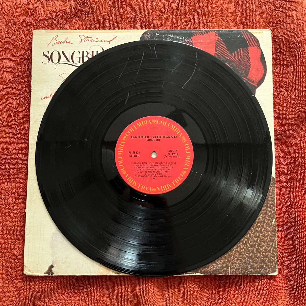 Barbra Streisand "Songbird" Vinyl Record - photo 2