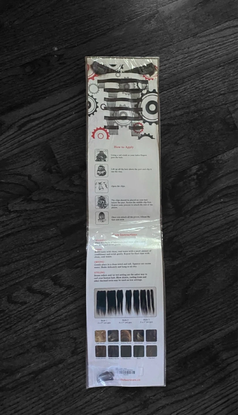 Hairworx 18" Straight 8pc Clip-On Extensions - photo 3