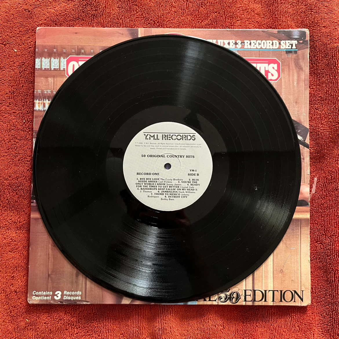 50 Original Country Hits Deluxe 3-Record Set - photo 2
